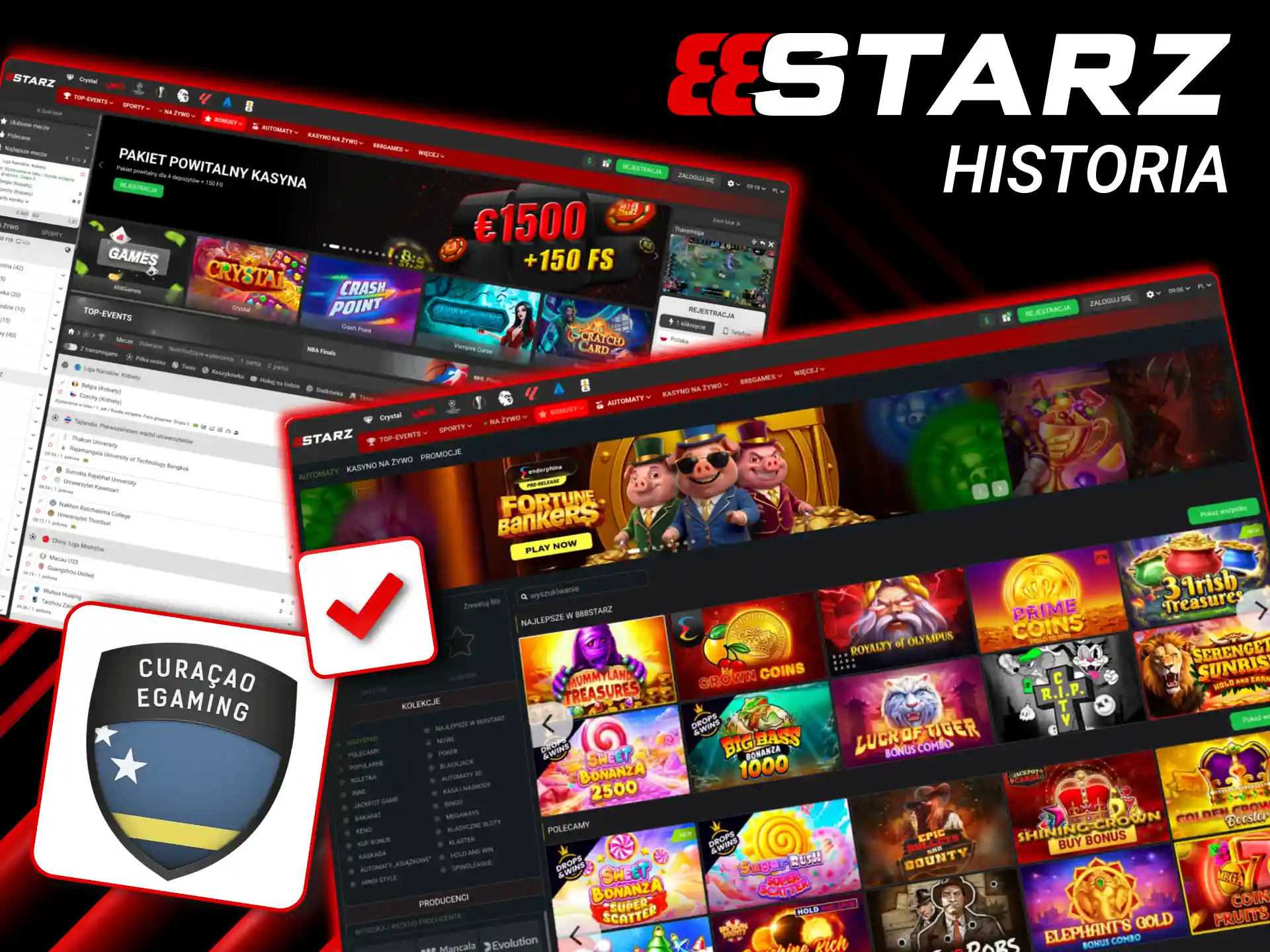 888starz powstało w 2019 roku i działa na licencji Curaçao.